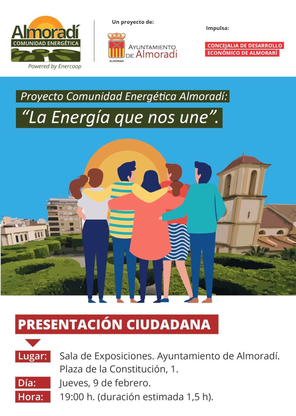 La Concejalía de desarrollo económico de Almoradí impulsa el autoconsumo colectivo a través de la creación de una comunidad energética local  